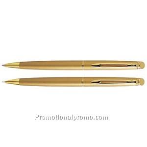 Waterman H59757isph59506e Stardust Gold GT Ball Pen/Pencil Set