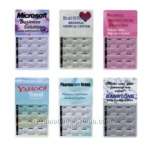 Business Card Calendar Magnet