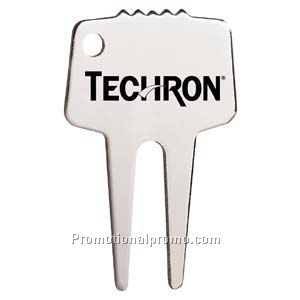 Silver-Tone Divot Repair Tool