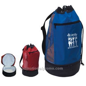 Beach Bag with Insulated Lower Compartment