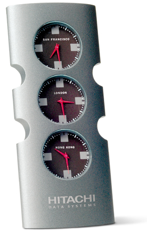 Three Time Zone Clock