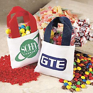 Tote bag w/color handle unfilled