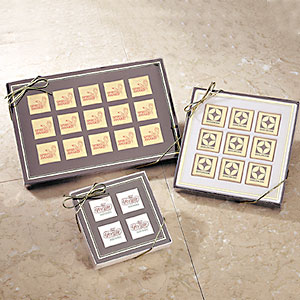 4 pc gift boxed chocolate squares