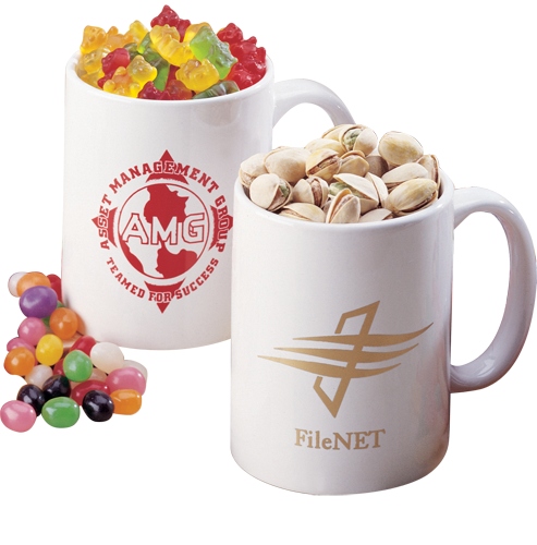 11 oz Ceramic Coffee mugs with C fill