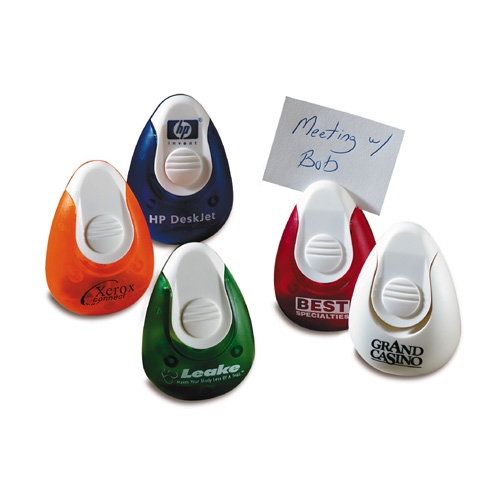 Rocking memo holders