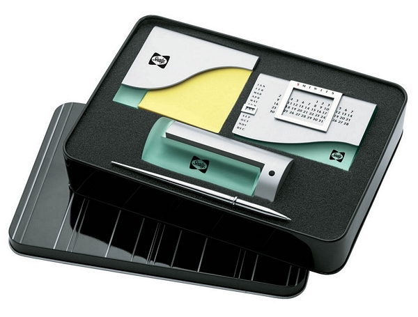 Memo Pad Holder / Pen & Card Holder / Perpetual Calendar Giftset