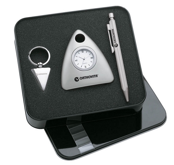 Ballpoint Pen / Clock / Keyring Giftset