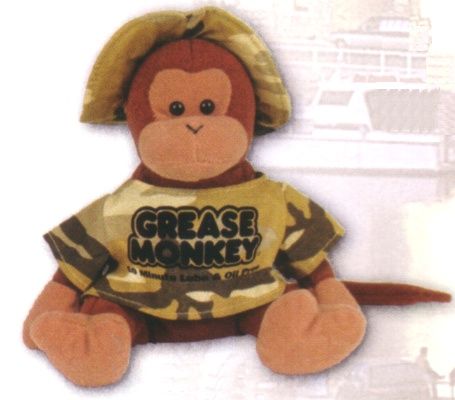 Camo Monkey Bean Bag Animal