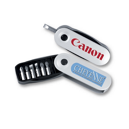 FOLD-AWAY 10-PIECE SCREWDRIVER SET