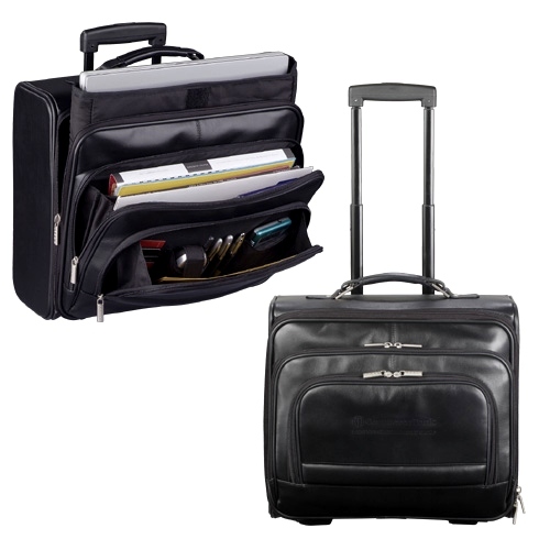 Millennium Leather Rolling Compu-Case