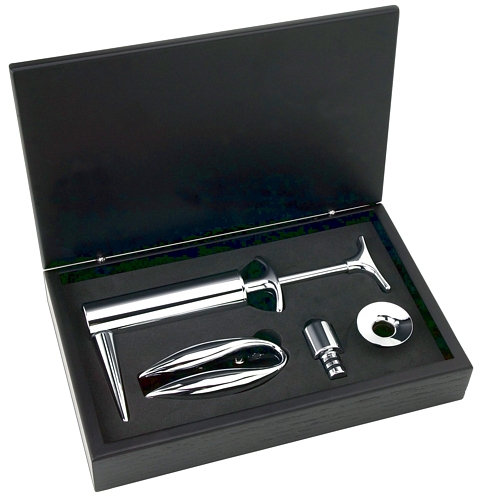 PRESSURE PUMP UNCORKER SET WITH STOPPER & FUNNEL