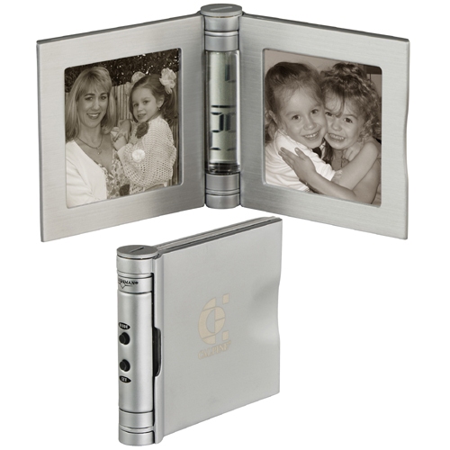 Icon Column Photo Frame Clock