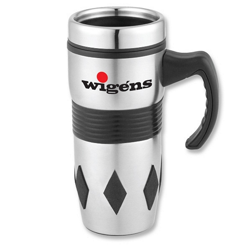 THE DIAMOND TRAVEL MUG PAT. PEND.