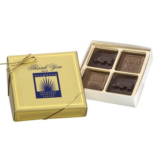4 Piece Gift Boxed Theme Chocolates