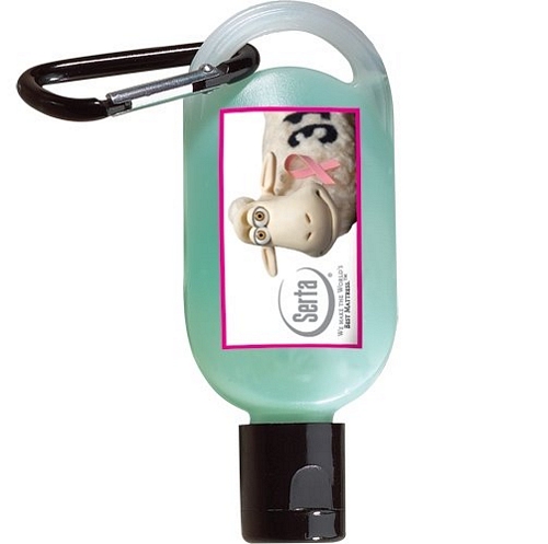 Anti-bacterial Hand Gel 1/2oz Carabiner Bottle
