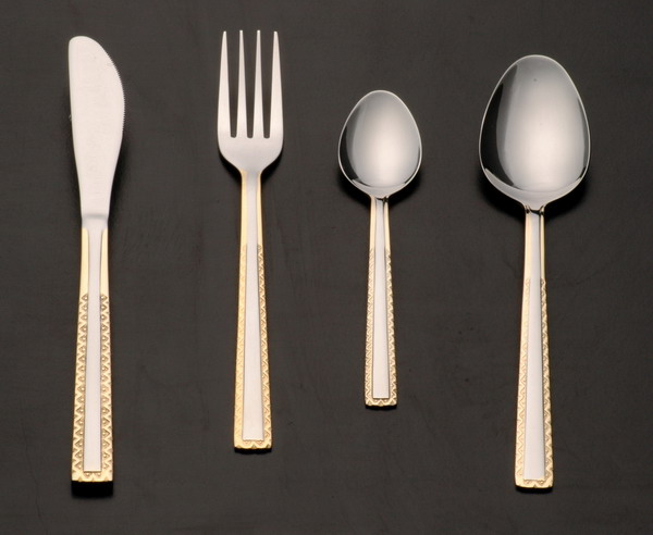 Gold-plated flatware
  
   
     
    