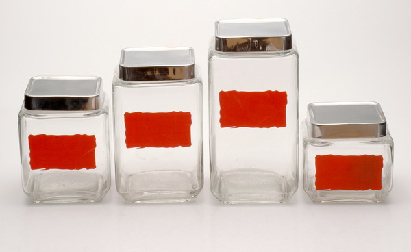 Storage jar set with metal lid
  
   
     
    