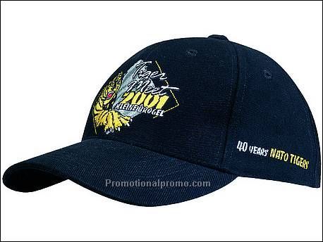 6 panel heavy brushed cap