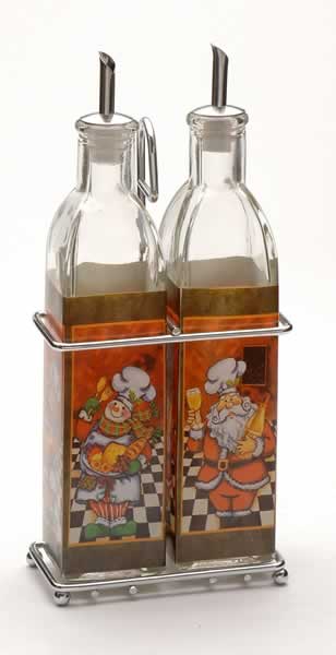 oil and vinegar set with metal stand
  
   
     
    