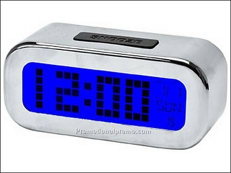 Alarm clock Backlight LCD chrome