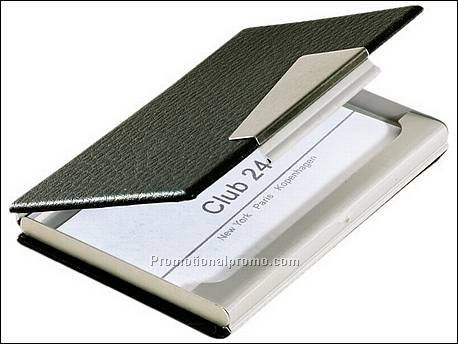 Aluminium visitekaarthouder met PU...