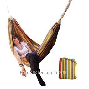 BRAZILLIAN STRIPED COTTON HAMMOCK