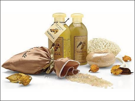 Badset vanille. Set met 270 ml. badge...