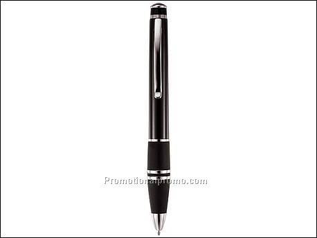 Balpen met zilveren accenten.