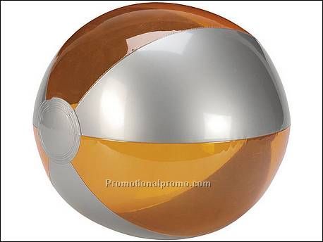 Beachball zilver/oranje