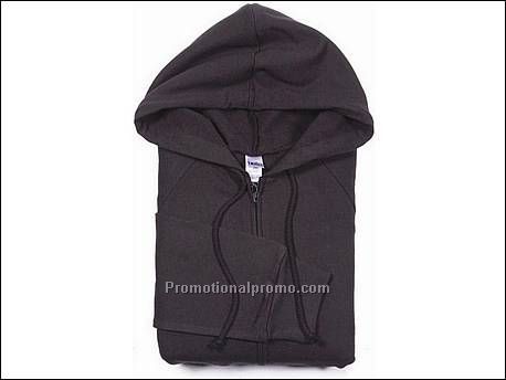 Bella Fleece Hooded Zip, Black