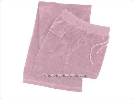 Bella Pant Velour Cargo, Pale Pink