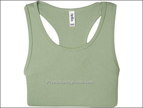 Bella T-sh Sheer rib Tank, Moss Green