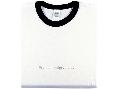 Bella T-shirt Ringer S/S, White/Black