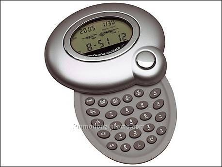 Calculator met wereldtijdenklok,...