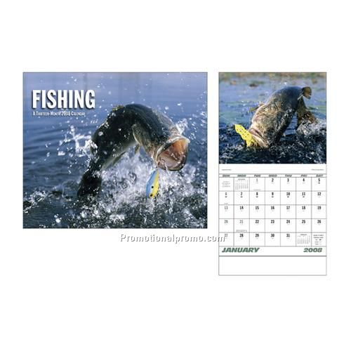 Calendar - Fishing, Stapled (13-Month)