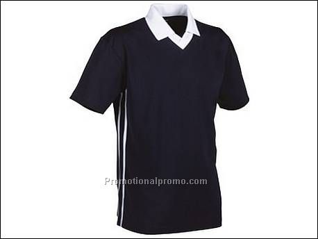 Cool fit v-neck polo. 1x1 gebreide ri...