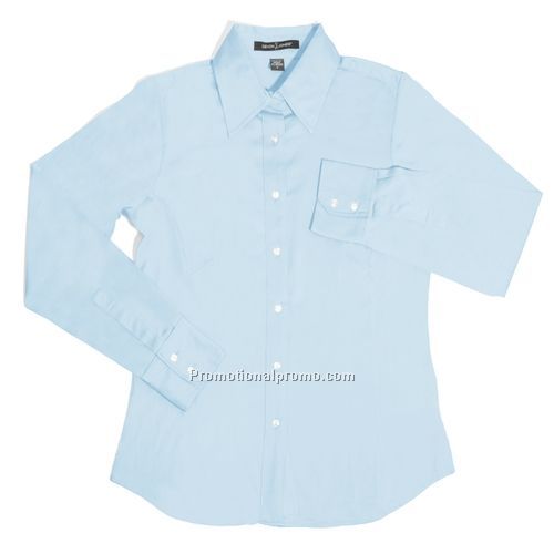 Dress Shirt - Devon & Jones Stretch Sateen Blouse, Cotton / Spandex