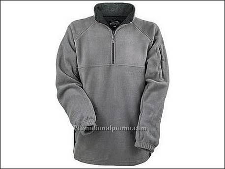 Fleece 1/2 zip sweater. Elastieke man...