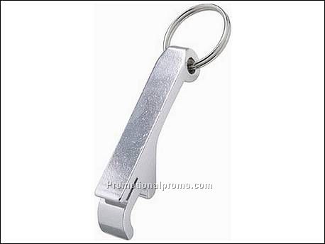 Fles- en blikopener. Aluminium.