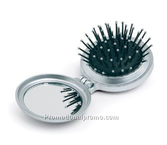 Foldable brush/mirror