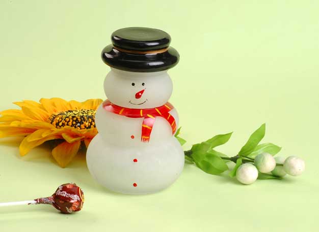 hand painted snowman jar
  
   
     
    