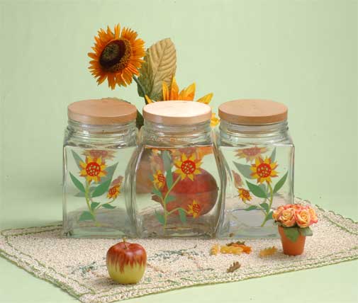 storage jar set with decal
  
   
     
    