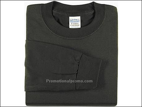 Gildan T-shirt Cotton L/S, 33 Forest Green