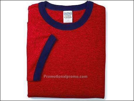 Gildan T-shirt Cotton Ringer, FA11 Cardinal red/Ny