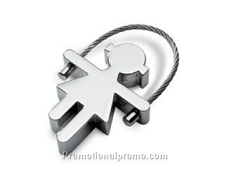Girl metal Key ring
