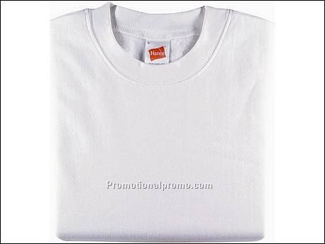 Hanes Sweat Set-In Sleeve, White