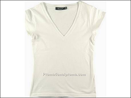 Hanes T-shirt V-neck BeauTy, White