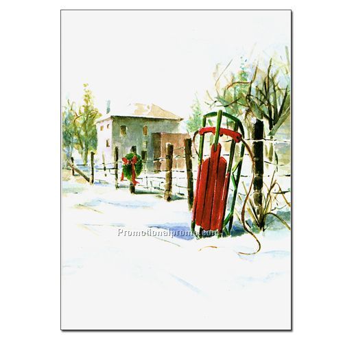 Holiday Card - Sled