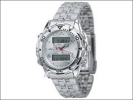 Horloge met metalen kast in...