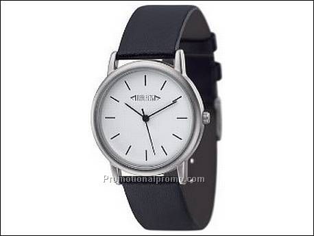 Horloge met metalen kast in mat...